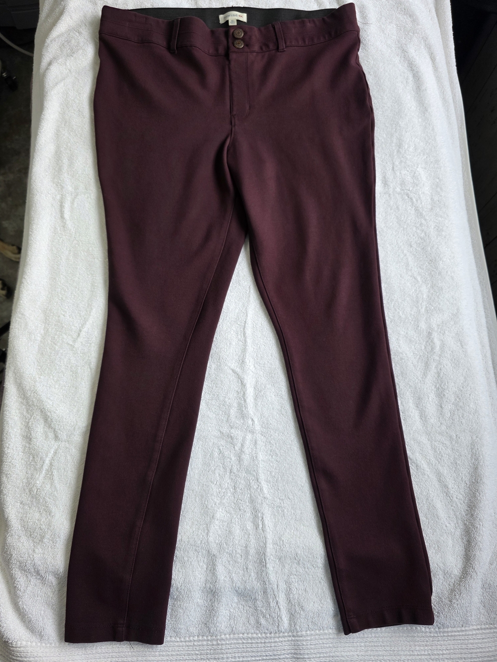 Rewind Burgundy Wine Stretch Skinny Pants Size XL Business, Workwear, Career